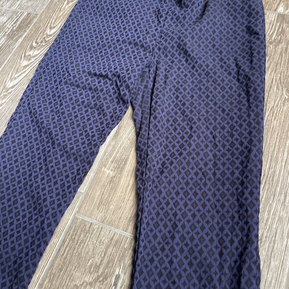 2/$18‎ SALE! Mario Serrani Pants Italy Women's Straight Leg Dress Blue Diamond - Picture 2 of 8